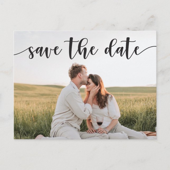 Enregistrer La Carte Postale Date - Script Rustiqu (Devant)