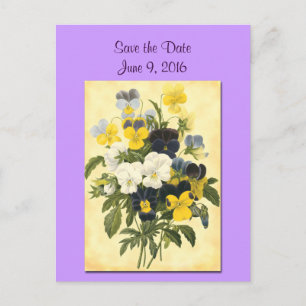 Enregistrer la carte postale Date Violets et Pansy
