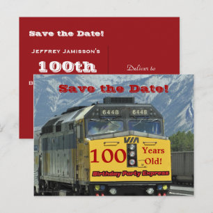 Enregistrer la date 100e Anniversaire Carte postal
