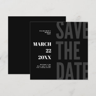 Enregistrer La Date Bachelor Party Invitation Mini