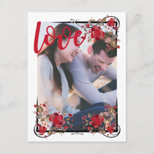 Enregistrer la date Boho Rose & Love Photo Carte P