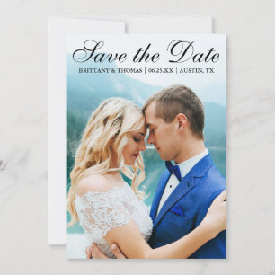 Enregistrer la date Carte photo moderne SB