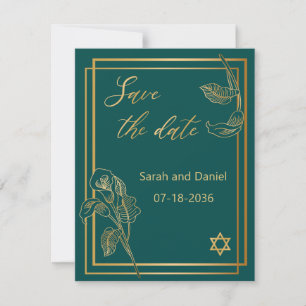 Enregistrer la date Carte Postale Gold Lys sur Ver