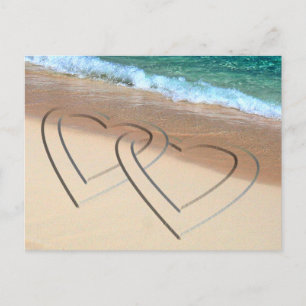 Enregistrer La Date Cartes Postales Mariage Hearts
