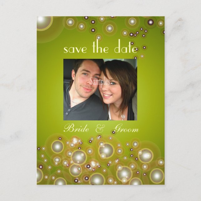 Enregistrer la date, cartes postales photo mariage (Devant)