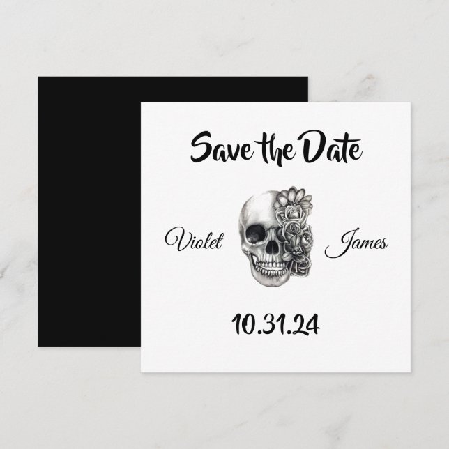 enregistrer la date des invitations (Devant / Derrière)