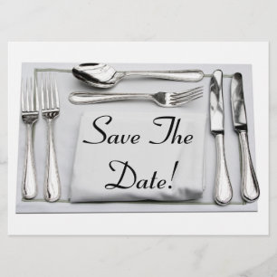 Enregistrer La Date Dîner Formal Invitation