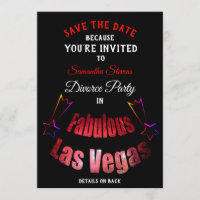 Enregistrer La Date Divorce Invitation De La Fête 