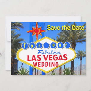 Enregistrer la date Faire-part de mariage Las Vega