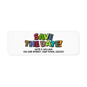 ENREGISTRER LA DATE Fun Retro Comic Book Pop Art