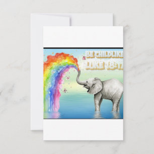 Enregistrer la date Invitation Eléphant et Ecritur