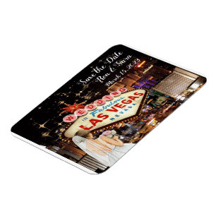 Enregistrer la date Las Vegas Mariage Magnet