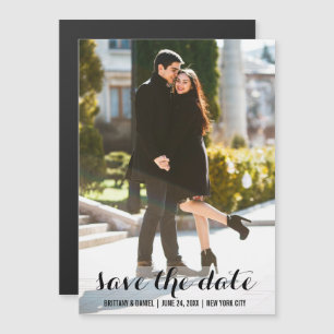 Enregistrer La Date Photo Invitation Magnétique 5x