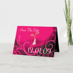 Enregistrer la date Rasberry Cala Lily Carte posta