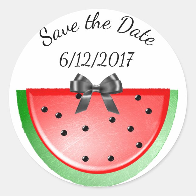 Enregistrer la date, Stickers Watermelon Personnal (Devant)