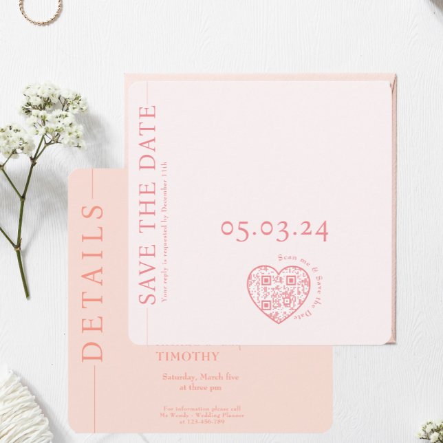 Enregistrer le code QR de la carte de Mariage de d (Créateur téléchargé)