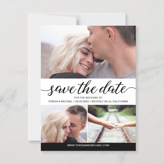 Enregistrer le Faire-part Mariage de date simple (Recto)