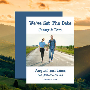 Enregistrer le Faire-part Mariage photo Date Décon