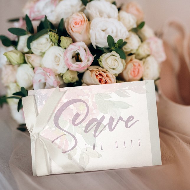 Enregistrer le Modèle de carte postale de l'annonc (Save the Date Announcement Postcard Template)