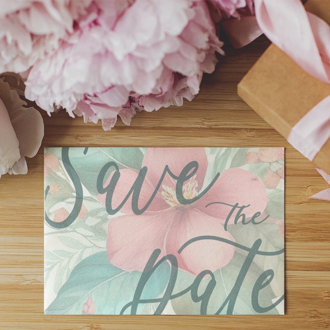 Enregistrer le Modèle de carte postale de l'annonc (Save the Date Announcement Postcard Template)