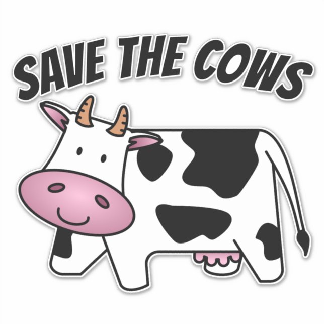 ENREGISTRER LE STICKER DECAL DE VOITURE VACHES (Devant)