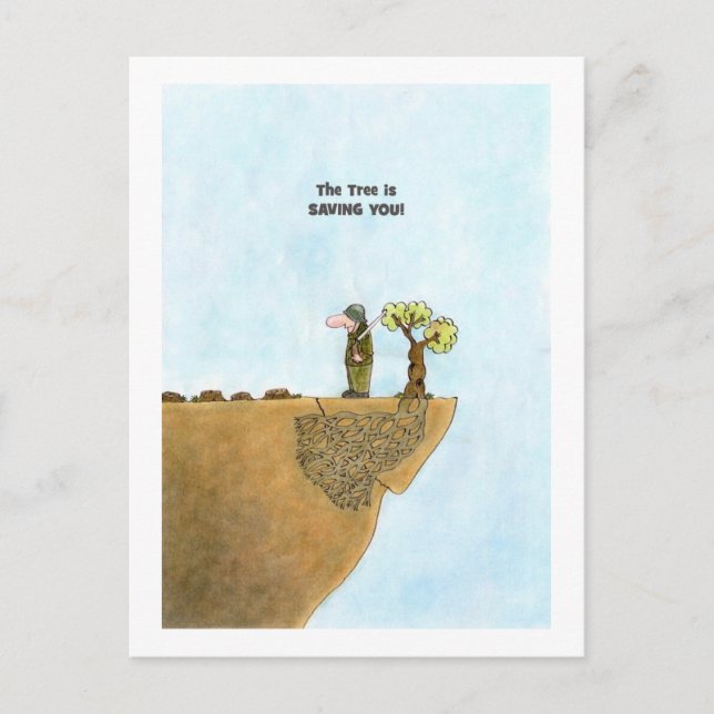 Enregistrer Les Arbres Cartes Postales, Satire (Devant)