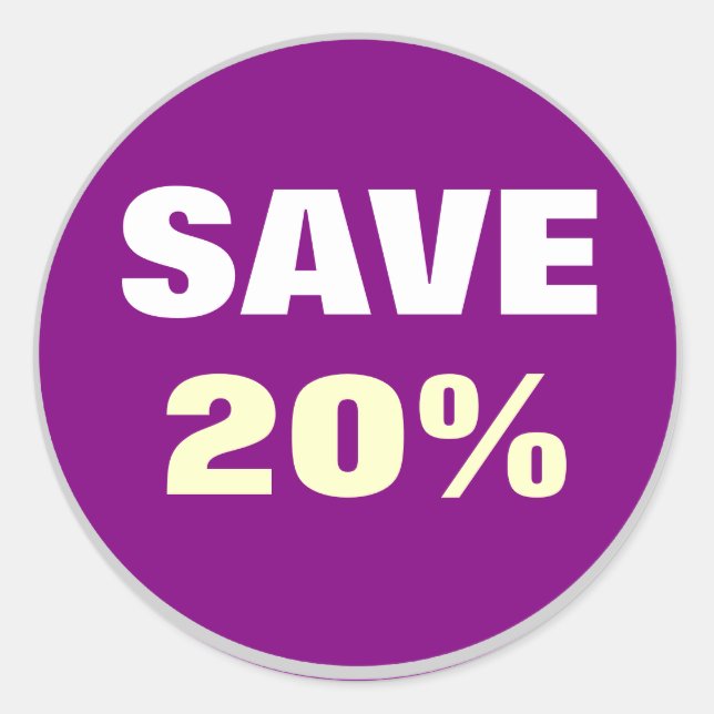 Enregistrer les autocollants ronds (Devant)