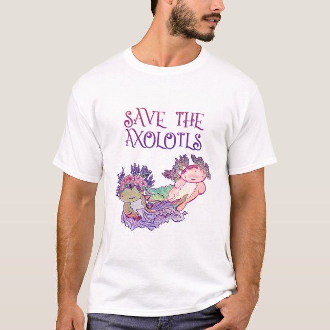 Enregistrer les Axolotls, Axolotl, T-shirt Salaman (Devant)