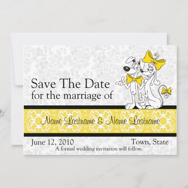 Enregistrer Les Invitations De Mariage Date (Devant)
