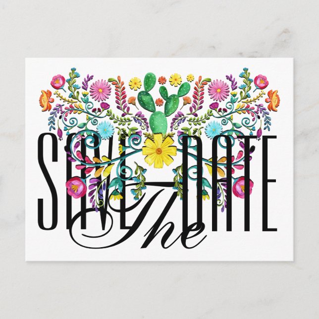 Enregistrer l'invitation par carte postale Date (Devant)