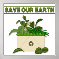 ENREGISTRER NOTRE POSTER DE LA TERRE - RECYCLE