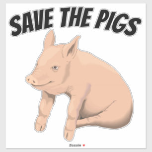 ENREGISTRER PIGS PIG CAR DECAL STICKER