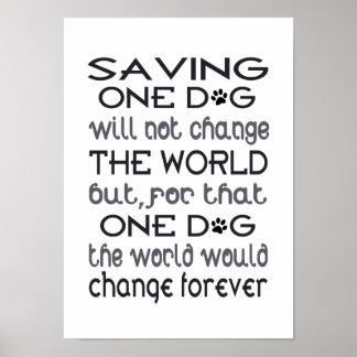 Enregistrer une affiche de chien