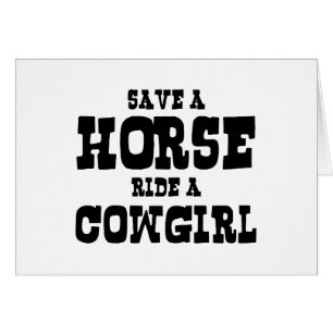ENREGISTRER UNE CHEVAL UNE CARTE DE COWGIRL