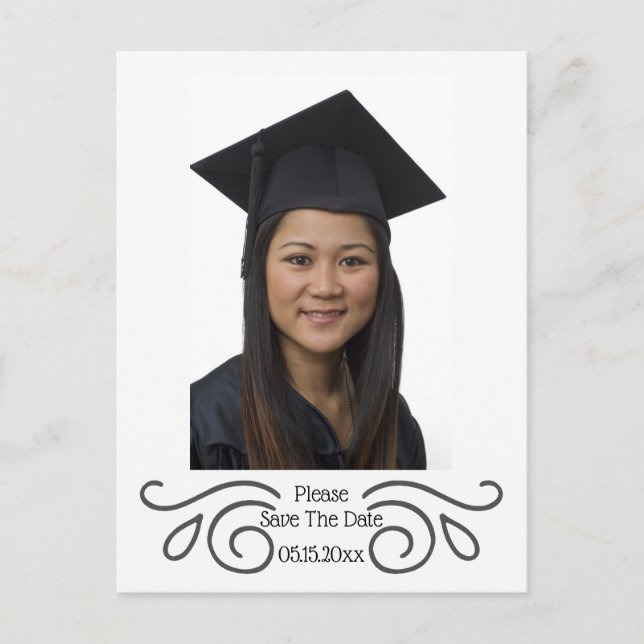 Enregistrez Le Carte photo Date Graduation (Devant)