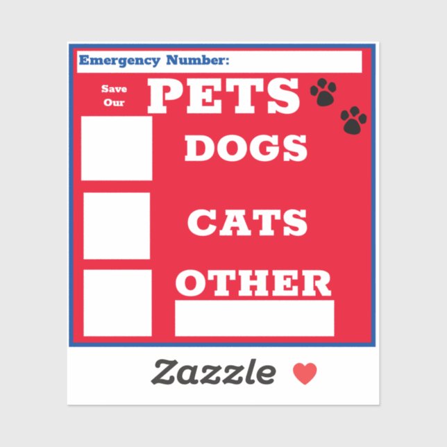 Enregistrez Nos Animaux De Compagnie, Sticker De F (Feuille)