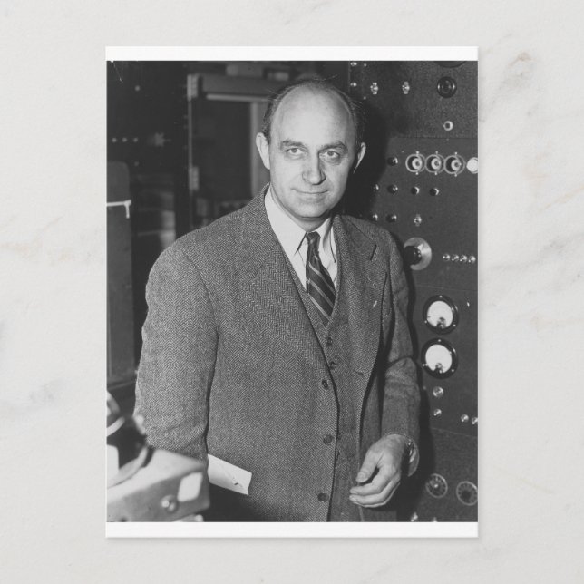 enrico fermi postcard (Front)
