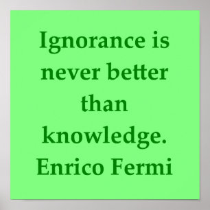 enrico fermi quote poster