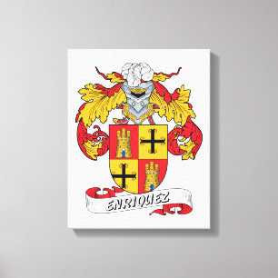 Enriquez Family Crest Canvas Print
