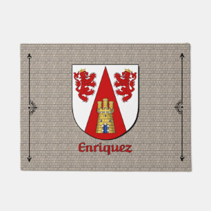 Enriquez Historical Shield on Cobblestone Doormat