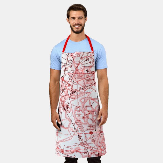 Enroute Low Altitude Chart Apron (Worn)
