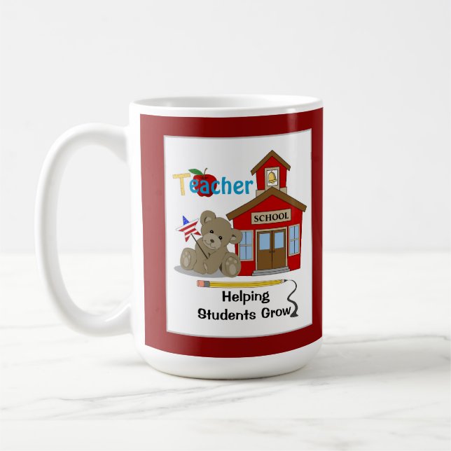 Enseignant - Aider les élèves à grandir - Mug pers (Gauche)