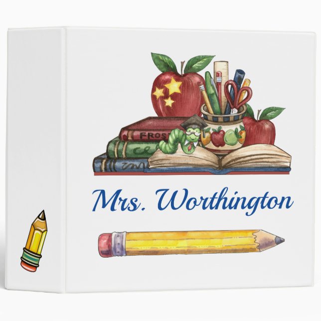 Enseignant / Classeur principal Arrière - plan bla (Devant/Côté)