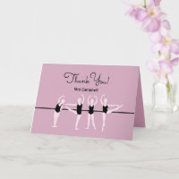 Enseignant de danse Merci ! Carte