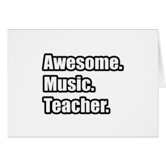Enseignant de musique génial