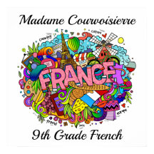 Enseignant français ou affiche d'art français