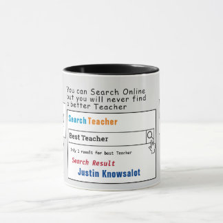 Enseignant Funny meilleure recherche Mug