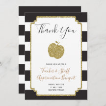 Enseignant Semaine d'appréciation Invitation École