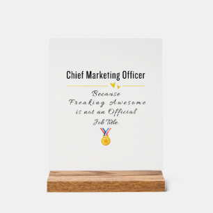 Enseigne de bureau en acrylique pour Directeur du