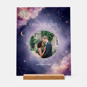 Enseigne de mariage céleste personnalisée en acryl
